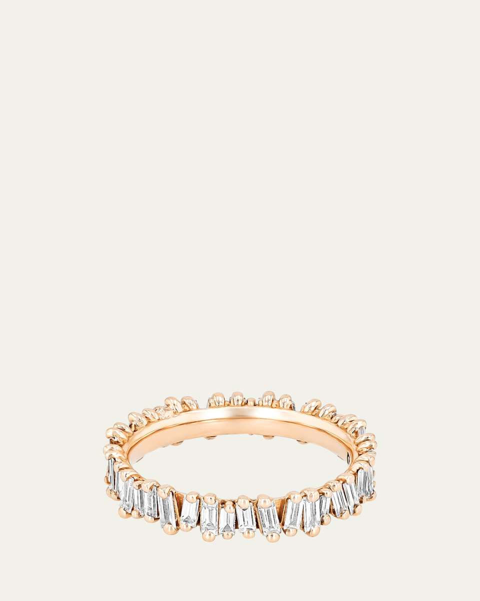 Classic Diamond Firework Half Band Ring, Size